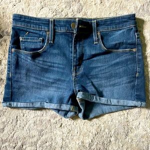 High rise jean shorts